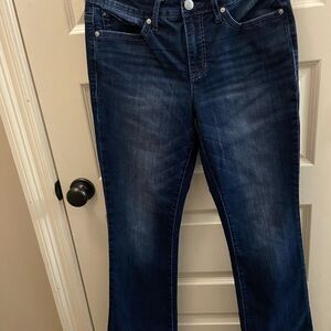 Seven7 Women's Slim Boot Cut Jeans - Dark Blue 31”Inseam